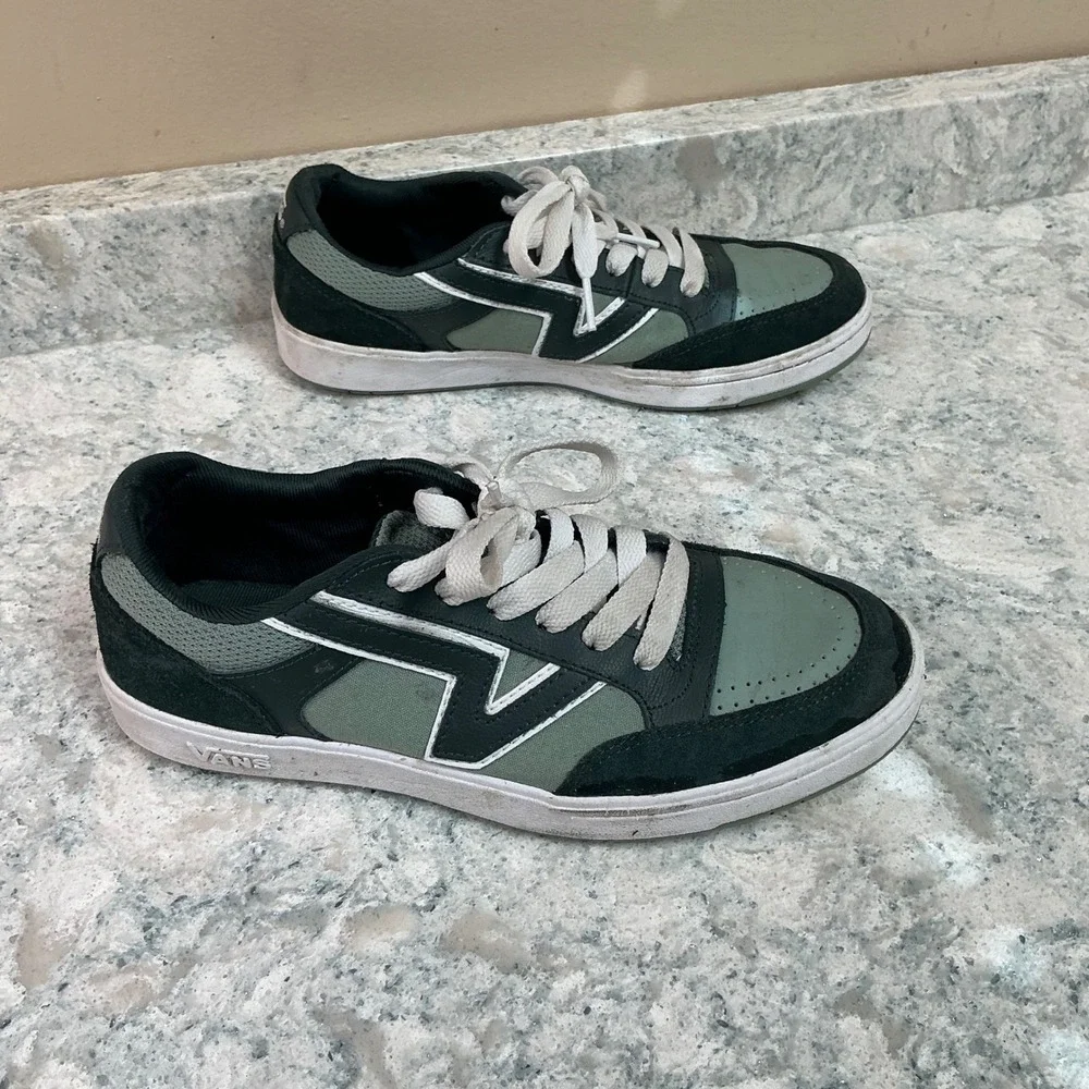 Vans Lowland ComfyCush New Varsity Green Gables 6.5M 8W Green Suede Sneakers